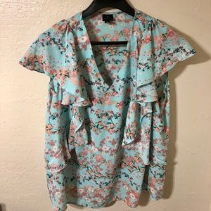 Butterfly sleeve blouse